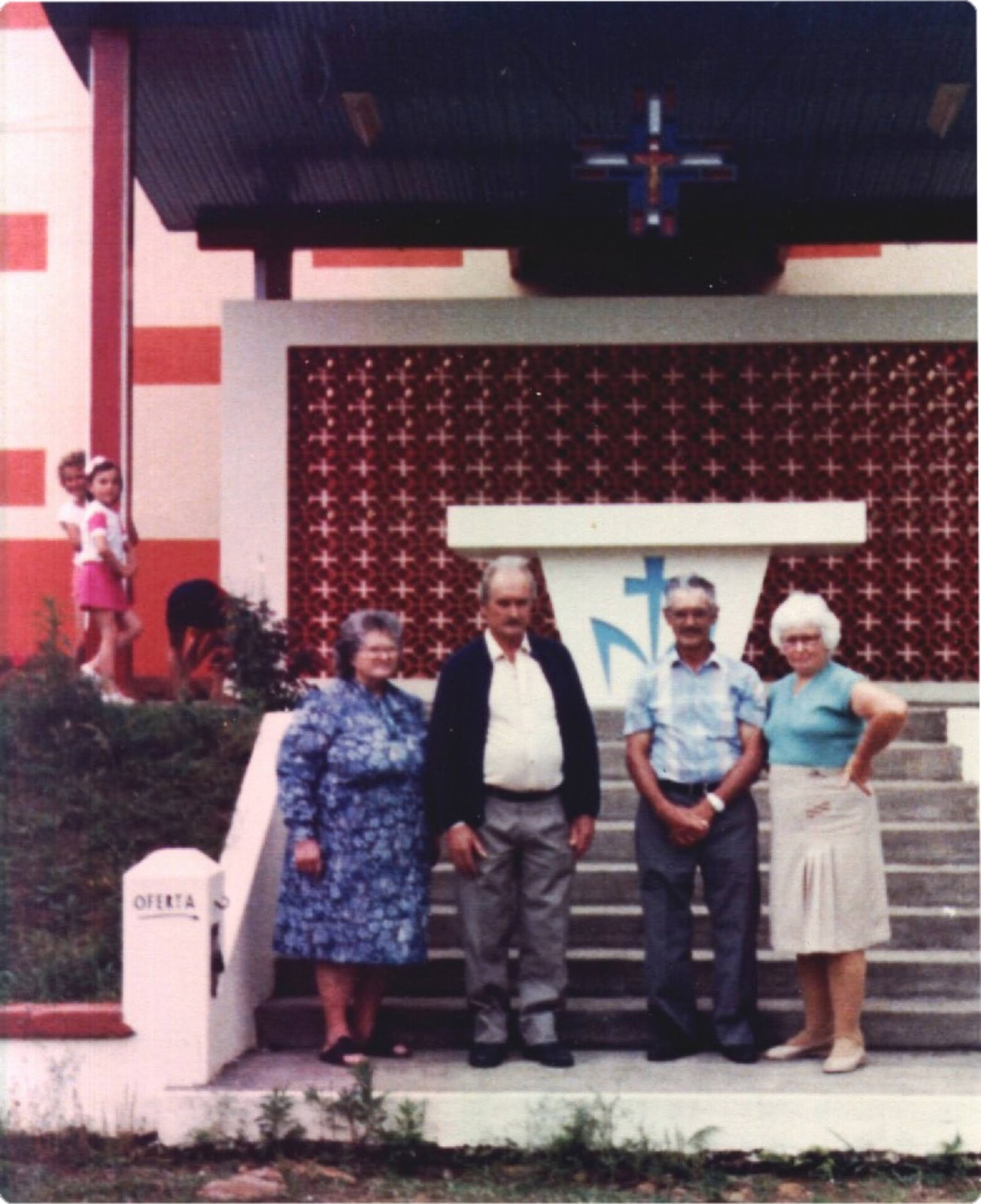 Verônica, Gregório, Gabriel e Marta, no Morro da Salete - 1986