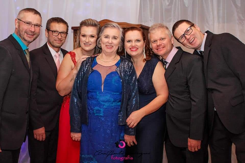 Pedro Luiz. Lino Marcos, Vera Lúcia, Maria, Ana Rita, João Carlos, Jorge Henrique. Foto 2019.