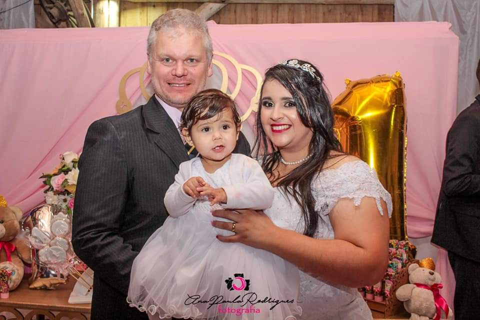 João Carlos, Maria Eduarda e Daniele. Foto 2019.