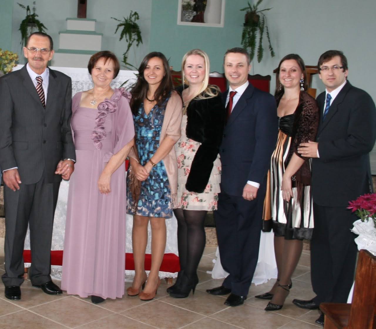 Nolberto, Valéria, Luciana, Anne Cristhynne, Laercio, Lidiane, Alexandre. Foto 2011.