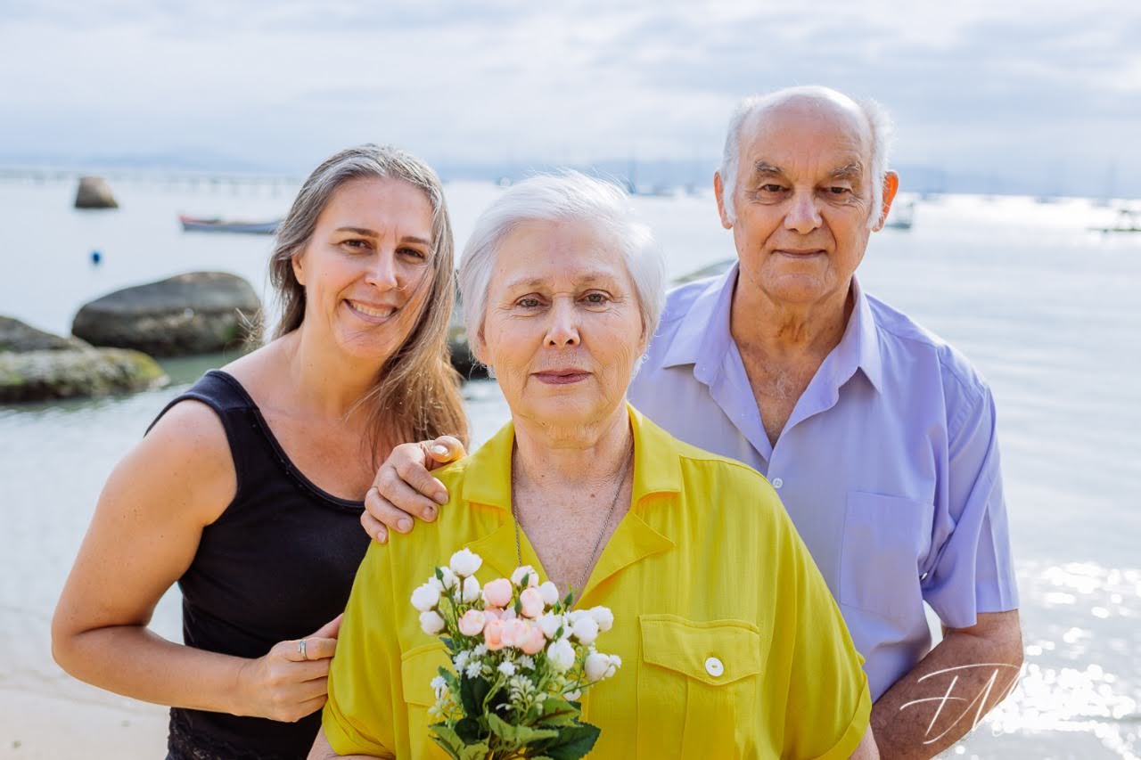 Ana Marta, Salomé, Osvaldo. Foto 2020.
