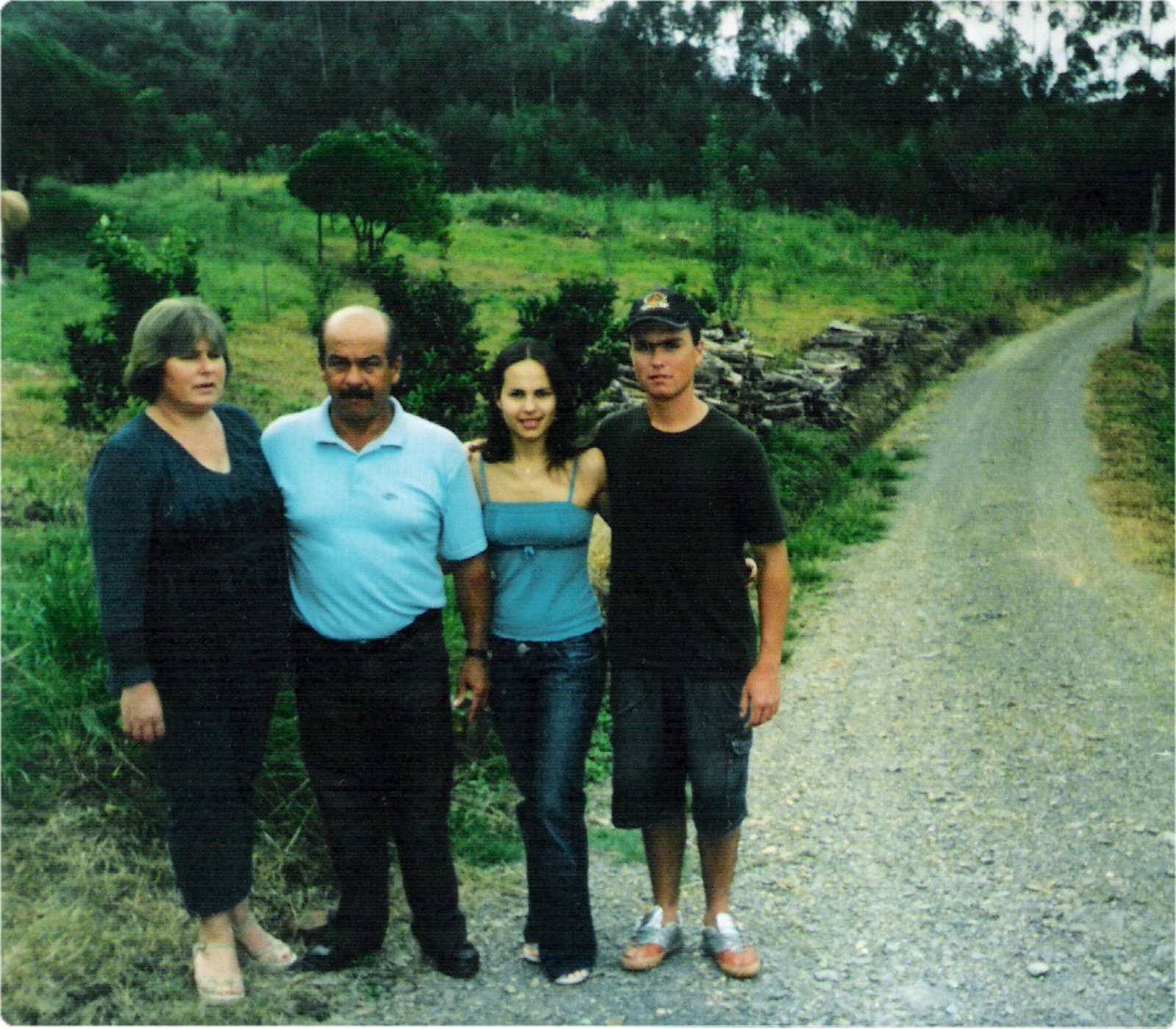 Beatriz, José Maria, Maíra, Getúlio.Foto de 2006.
